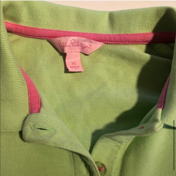 LILLY PULITZER BUNDLE Pink/Green GOLF SHIRTS XS - Picture 10 of 16